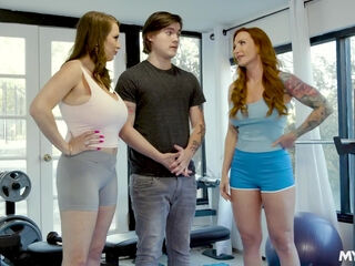 Insatiable youngster nails His spectacular big-chested stepmother & Her Bosomy ginger-haired best friend To determine Which Of Them Is sexier