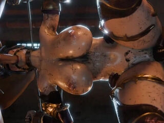 Three dimensional animated huge-chested Ivy Valentine is taking part in an unbelievable sadism & masochism smash